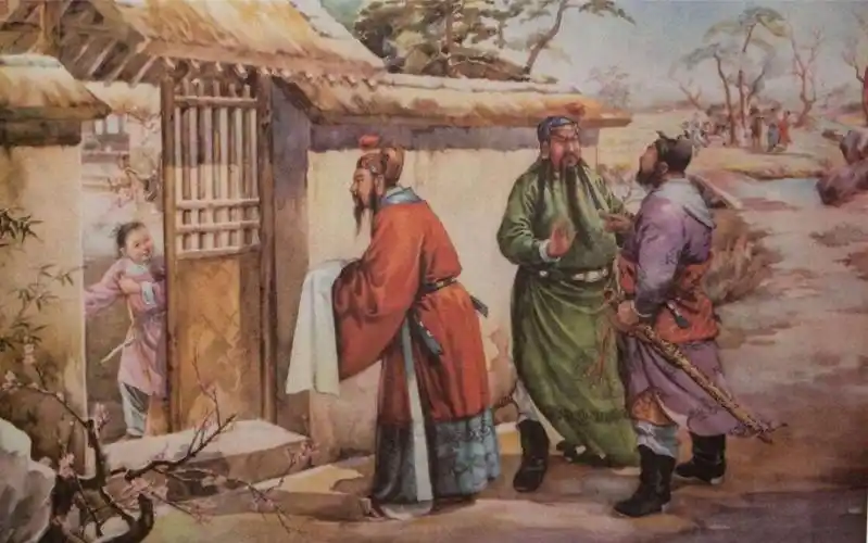 这是他们之间发生的事情———三顾茅庐!