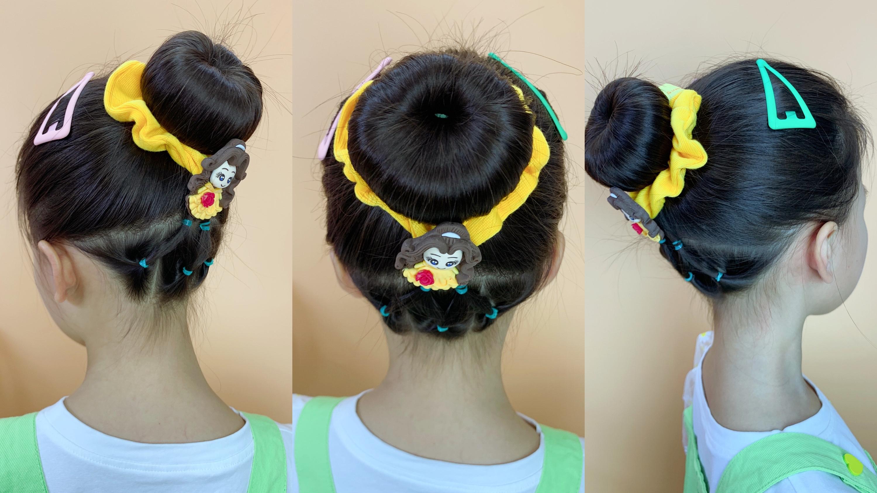 儿童舞蹈考级发型,丸子头发型教程 - 知乎