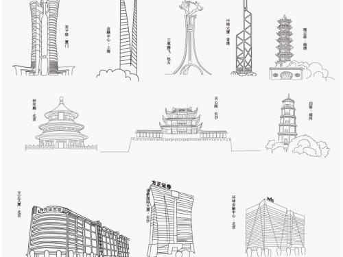 长沙标志建筑简笔画长沙ifs大厦t1简笔画看过该简笔画的同学还看了