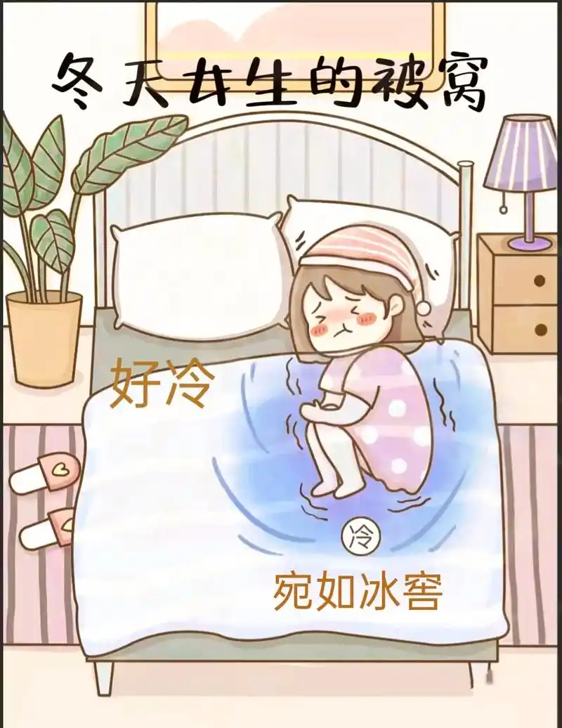 好冷,单身狗仿佛更冷了#情侣 #内容过于真实 #冬天的被窝  - 抖音