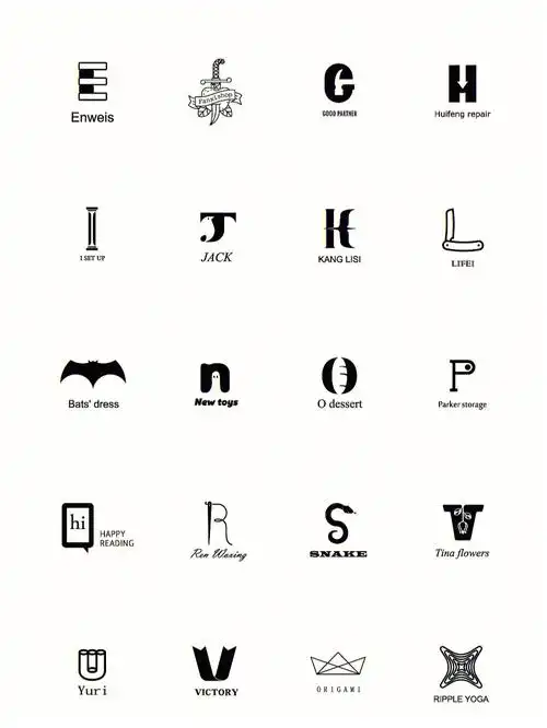 为26个字母分别设计属于自己的logo