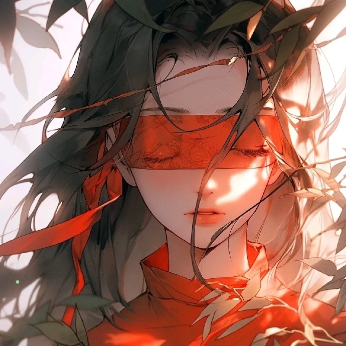 精美古风蒙眼系情侣头像 676767