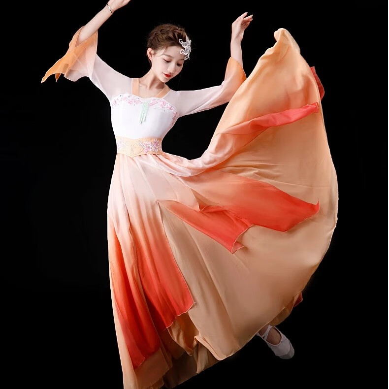 歌珀尼汉唐舞蹈服中国风古典舞纱衣女飘逸身韵纱衣媚舞服湘云飞舞蹈