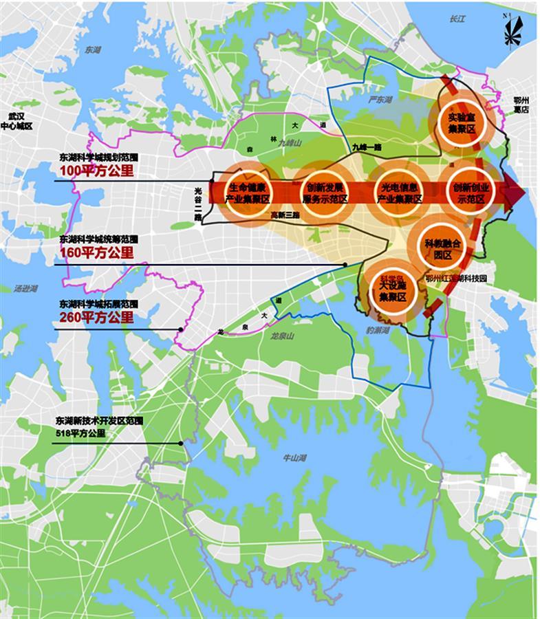 12月14日,记者从东湖高新区获悉,湖北东湖科学城"7997"(七大湖北实验