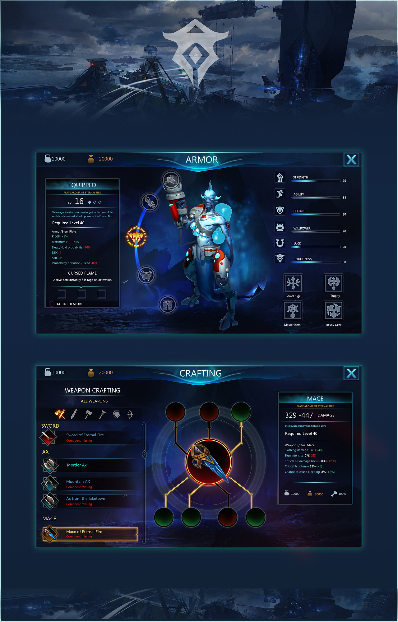 主机游戏ui练习