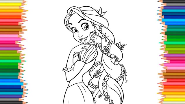 亲子简笔画: 长发公主和青蛙王子