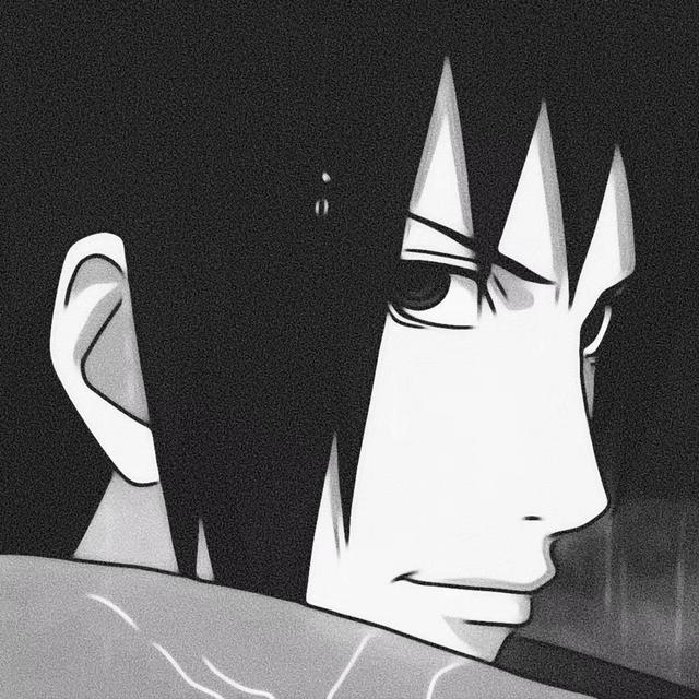 火影忍者,宇智波佐助帅气头像,二柱子支柱之影