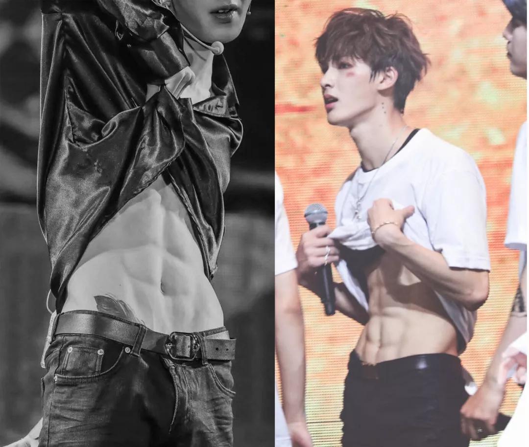 记得他说12岁就练出八块腹肌了.