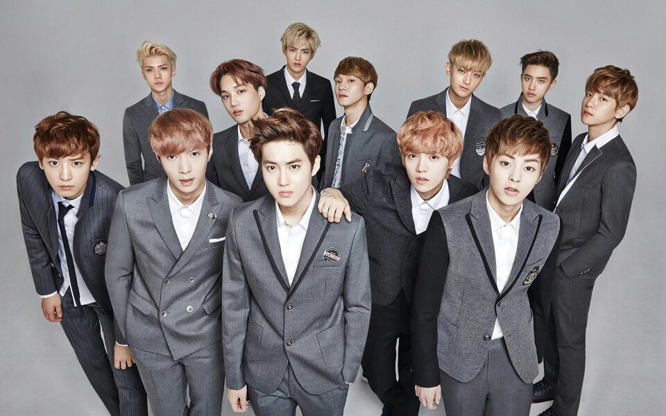 exo12人高清图片我要做壁纸用的