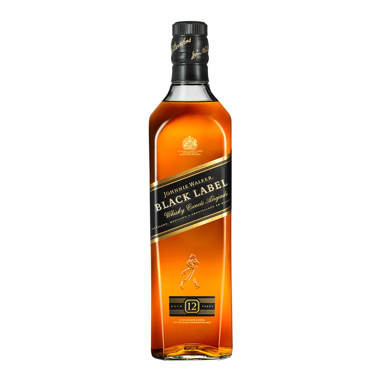 尊尼获加黑牌威士忌500ml进口洋酒烈酒黑方聚会