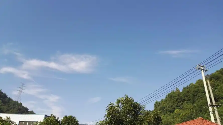 万里无云,今天又要热死了!