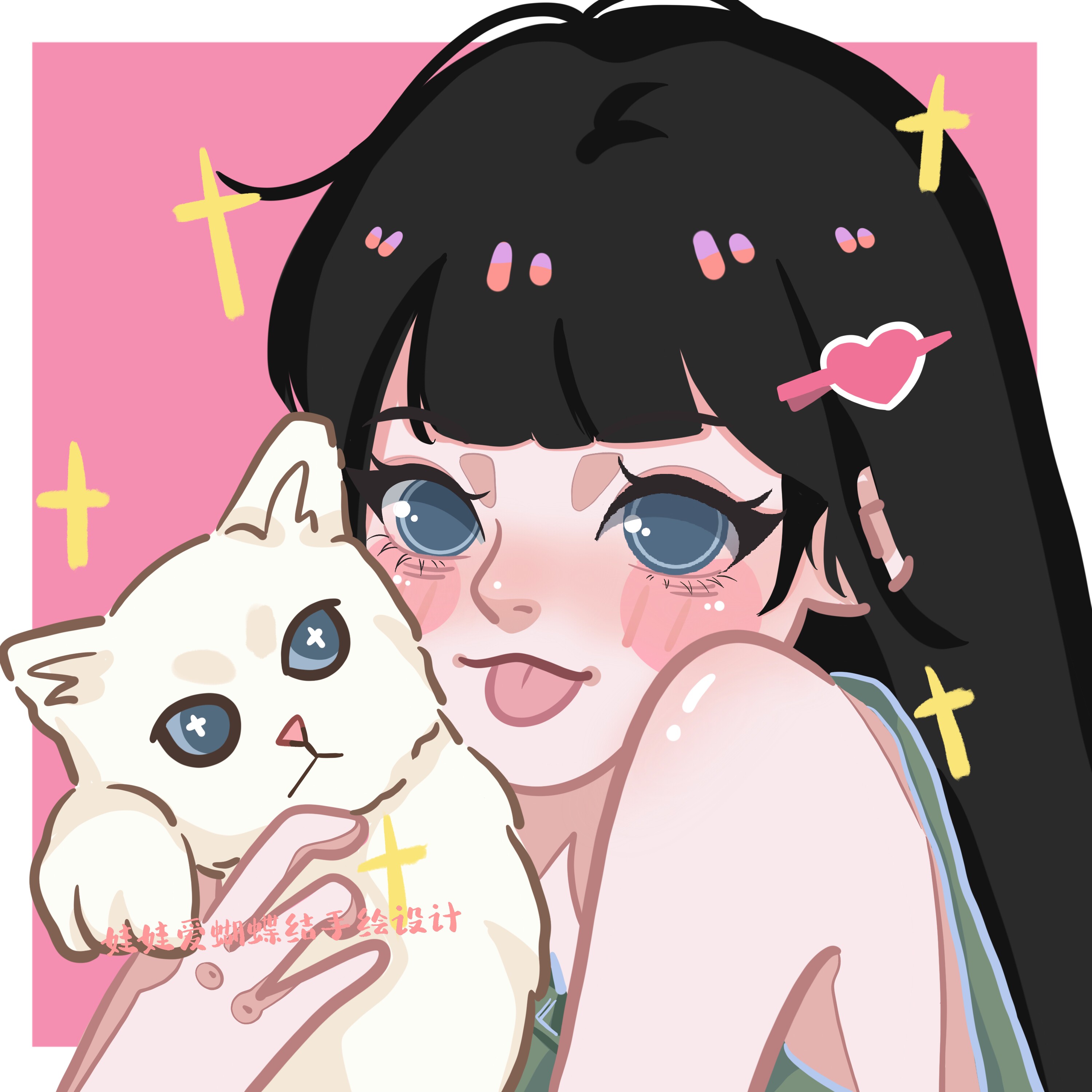 可爱q版手绘头像全家福情侣卡通形象设计照片转漫画定制画像真人