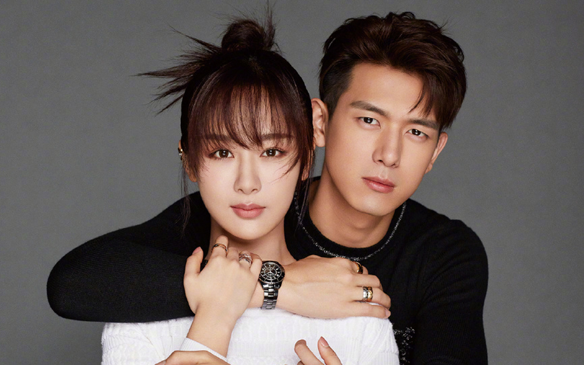 杨紫李现时尚杂志写真桌面壁纸