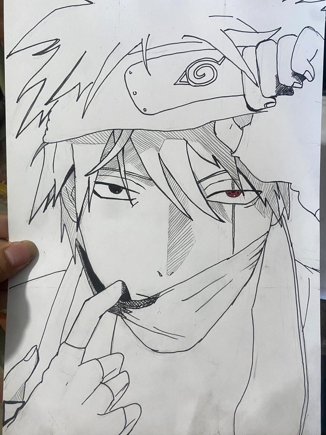 卡卡西临摹手绘