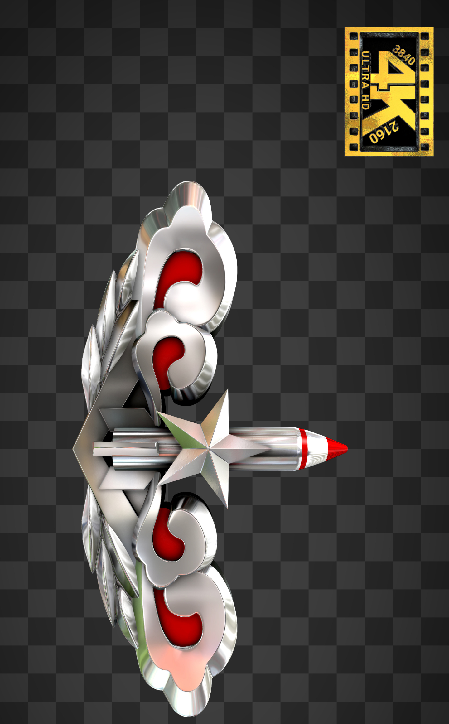 【4k】火箭军标志循环01