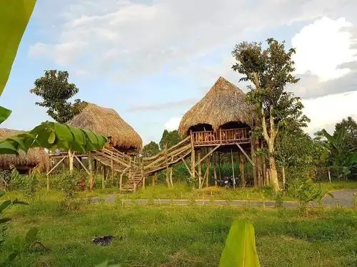山林小屋 sunny field eco stilt house(阳光田野生态高跷度假屋)