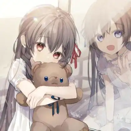 动漫姐妹头像一左一右