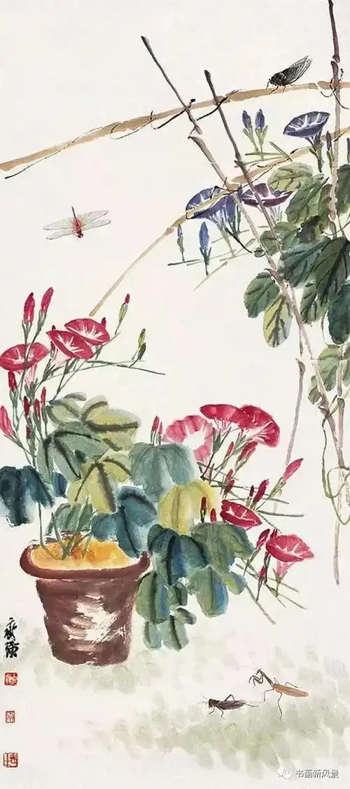 国画中的牵牛花,美不胜收!