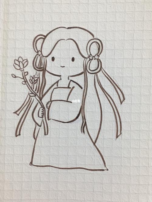 古风女孩简笔画白羊座古风女孩简笔画