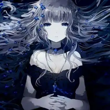 黑暗系动漫头像女冷酷高清诡异的动漫黑暗冷酷系少女头像