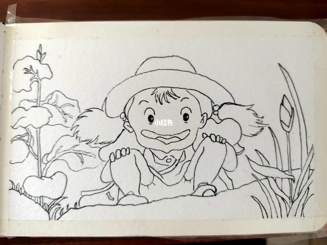 水彩  #宫崎骏  #线稿  #零基础学画画  #宫崎骏水彩  #画画的日常