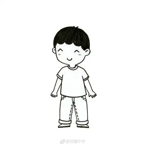 小人物简笔画儿童简笔人物画