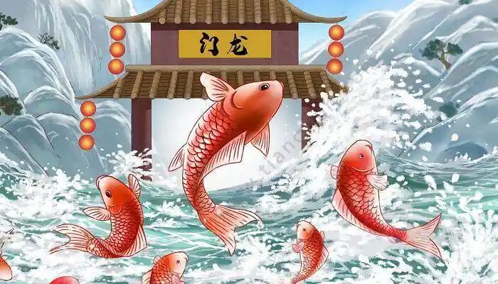 二年级小鲤鱼跳龙门的故事