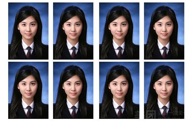 满意为止 选中照片当场精修 解决任何意见 【照片数量】 一寸8张