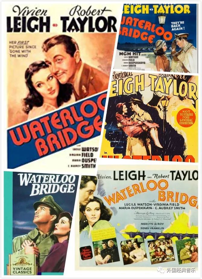 经典怀旧电影魂断蓝桥海报相册男女主角太好看了