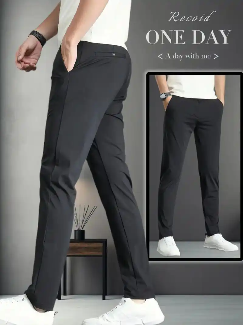 罗蒙冰丝休闲裤,男士夏日的时尚必备!夏季薄款,冰丝面料,让你 - 抖音