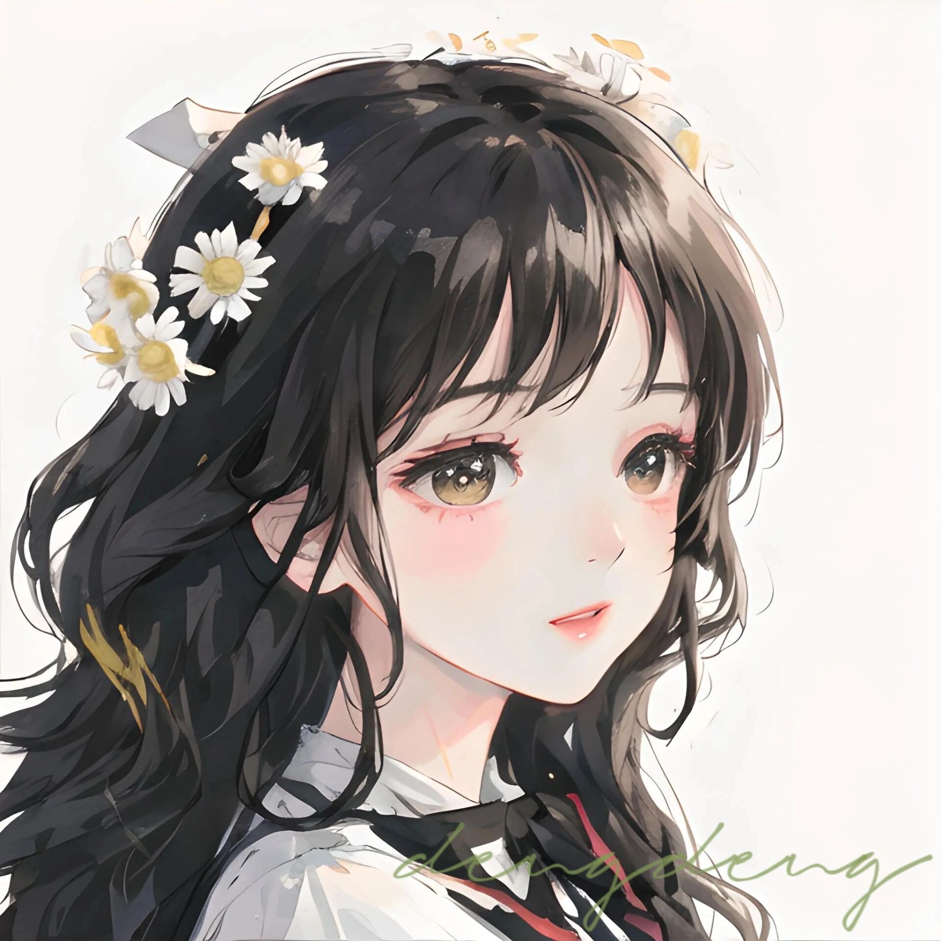 深藏心底的爱|小雏菊|可爱女生头像|简约