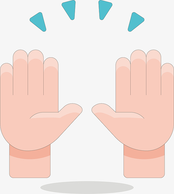 矢量图孩子的手掌