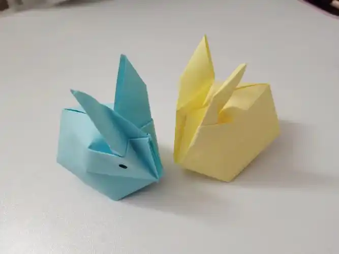 吹气兔子保姆级折纸教程可爱的鼓鼓兔子