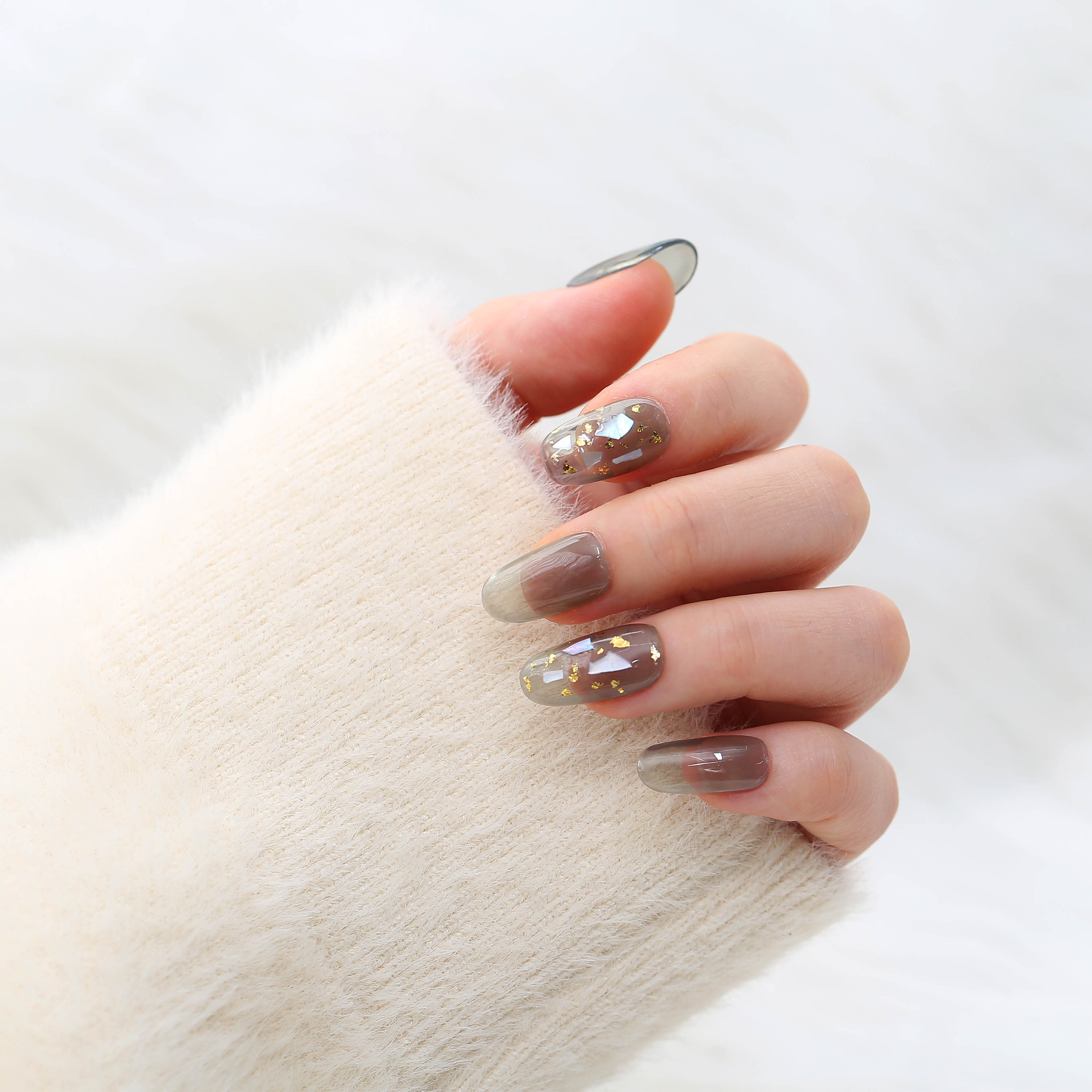 光疗甲油胶车厘子红冰透黑梅子色酒红色2021网红流行色美甲店