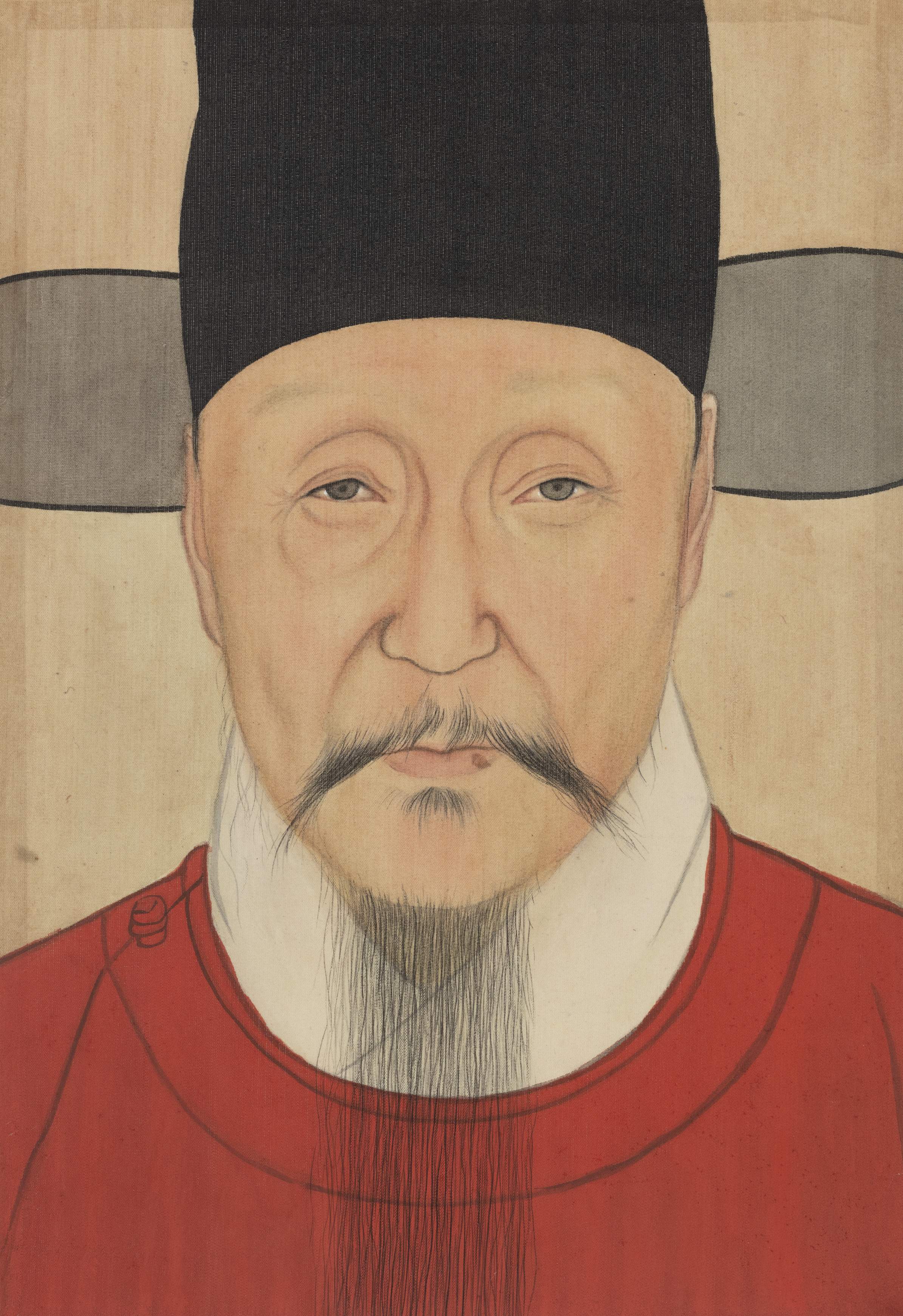 神如秋水十分净程澄明代人物肖像美国第四届面孔绘画赛获优胜奖