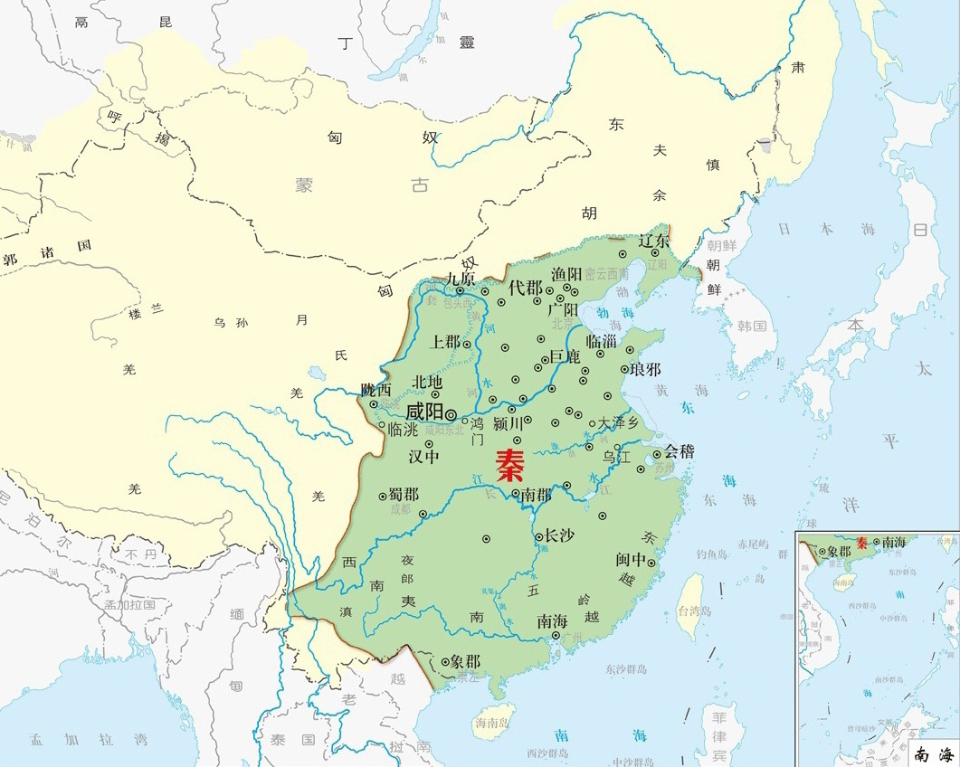 五大王朝对中国领土的最大贡献  秦朝对中国领土最大