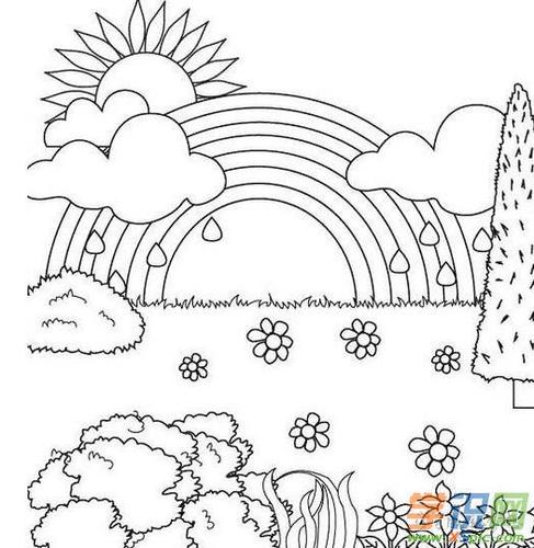 简笔画原创教程春天的风景  昨天为大家推送了一篇风筝用几根简单的