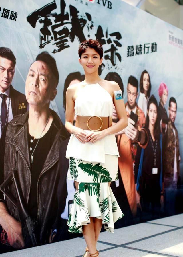 蔡思贝靓丽出席《铁探》宣传,好感动自己的努力终于有人看得到!
