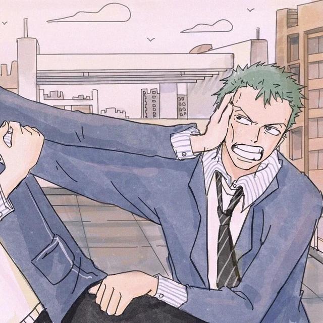 海贼王情侣头像索隆山治版