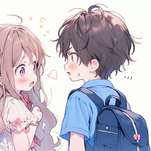 情侣头像丨超甜的一人一半卡通情头