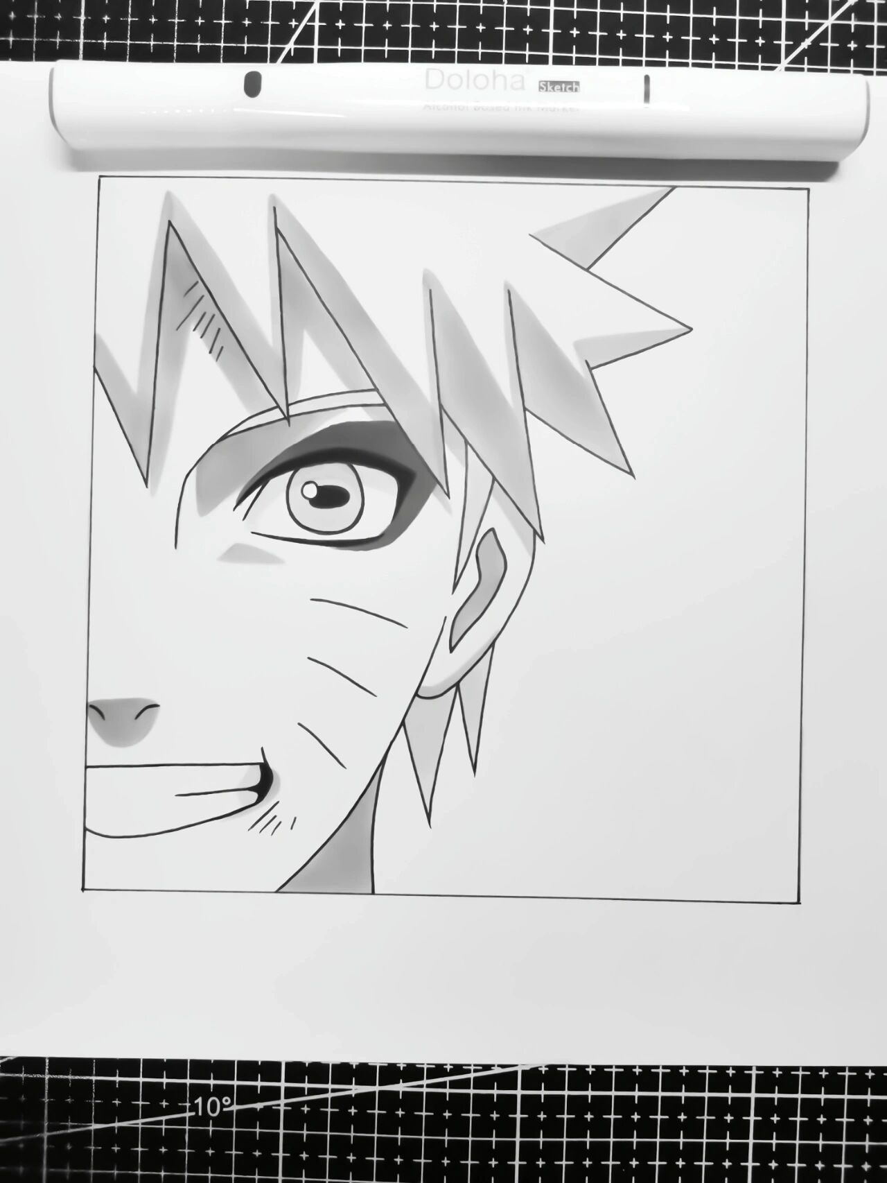 教你画火影 73火影忍者系列动漫人物手绘～鸣人 73鸣人上色已完成