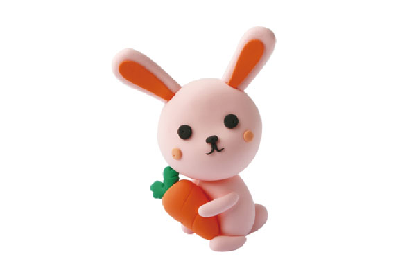 粘土手工简单小动物(好玩益智的超轻粘土手工教程——可爱小兔子)