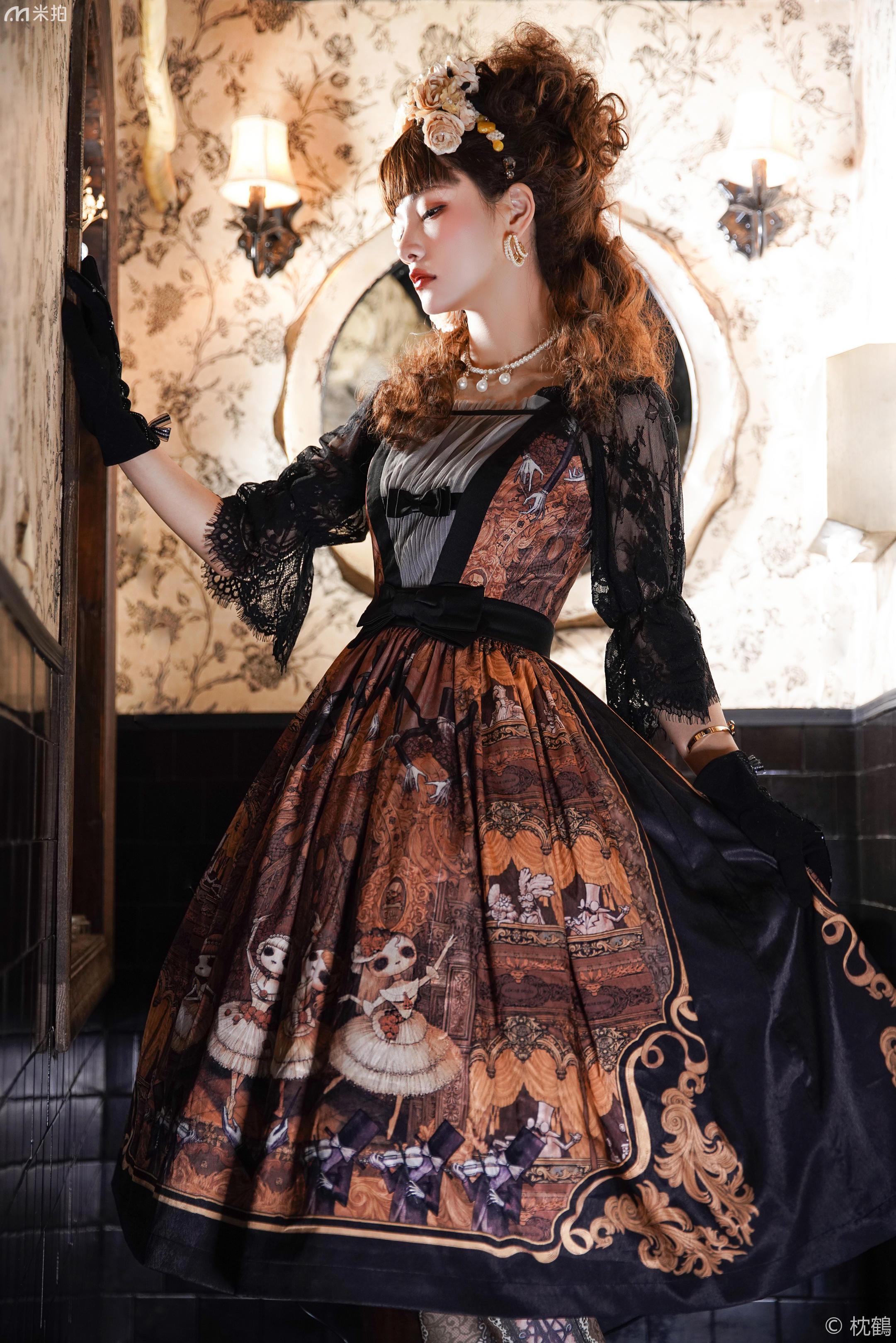 如友服装设计黑色洛丽塔服装