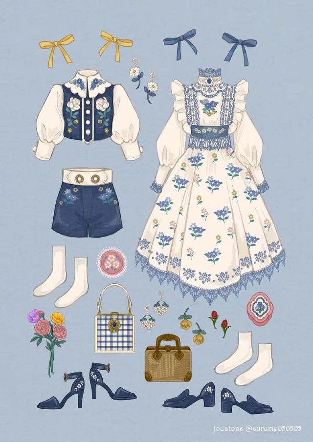 赏心悦目的宫廷风服装搭配,你喜欢哪一款?