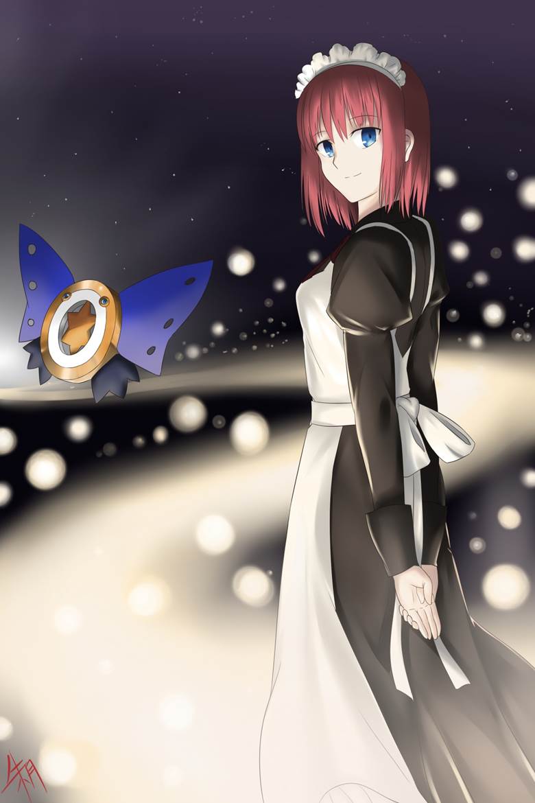 光る道朱月的月姬同人插画图片