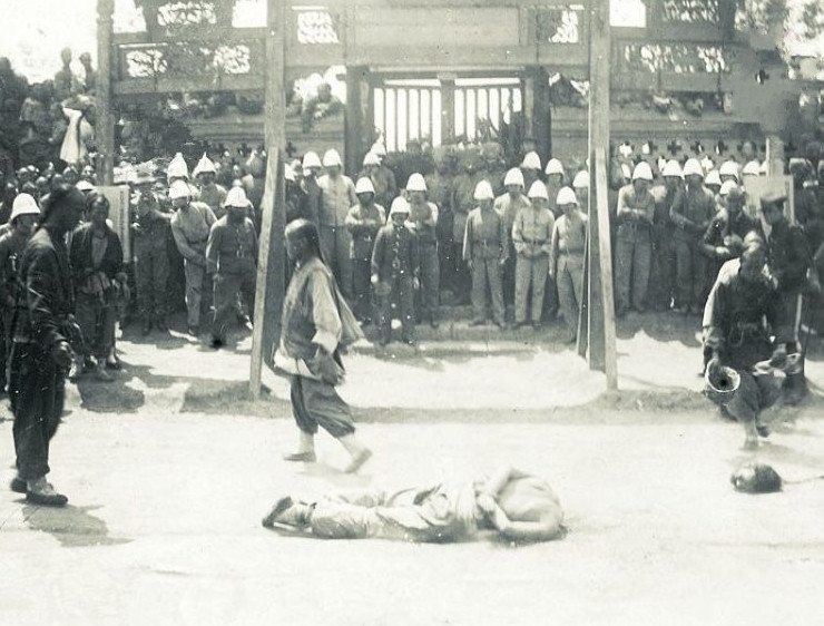 老照片战死和被残杀的义和团场面太过惨烈