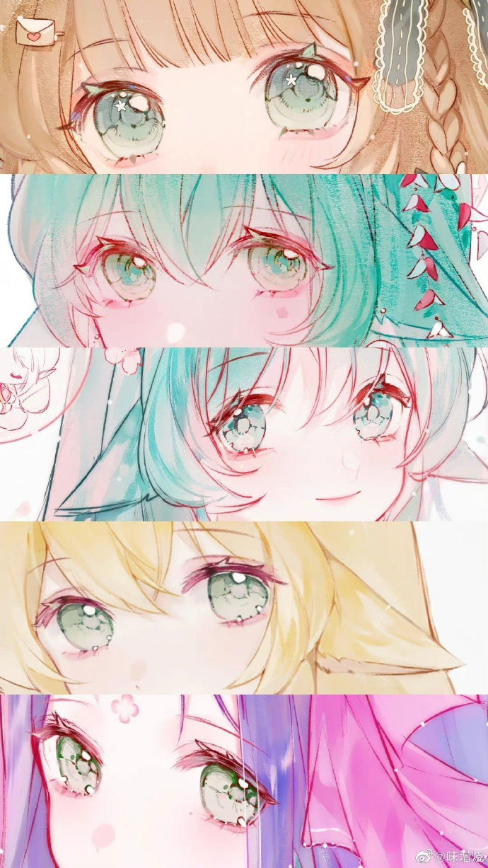 二次元眼睛  #绘画参考##五官参考