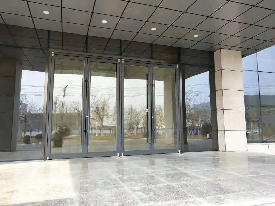 佛山铝合金地弹门厂家 金玛龙地弹门 半成品铝合金地弹门黑色,白色