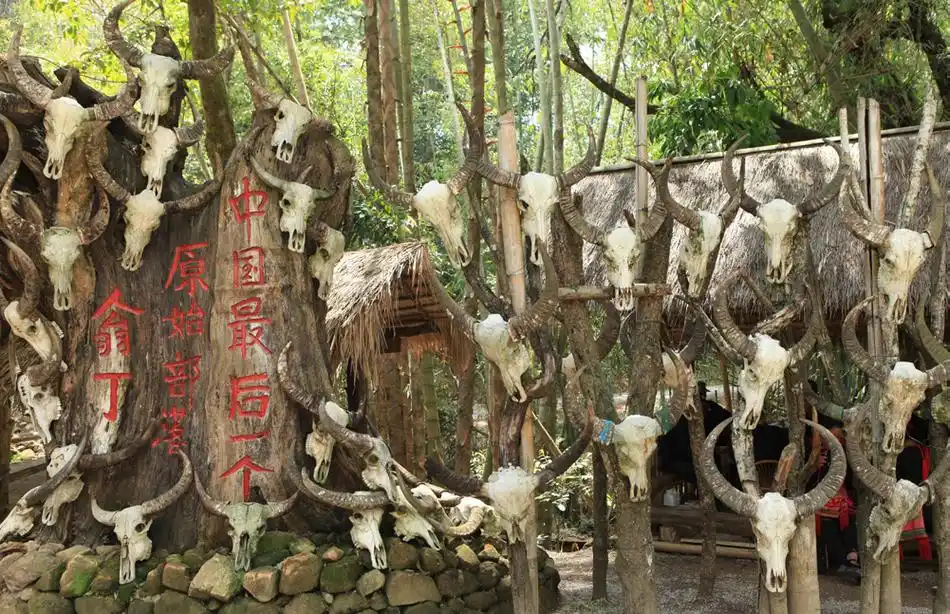 村游云南临沧翁丁村最后一个原始部落的村庄