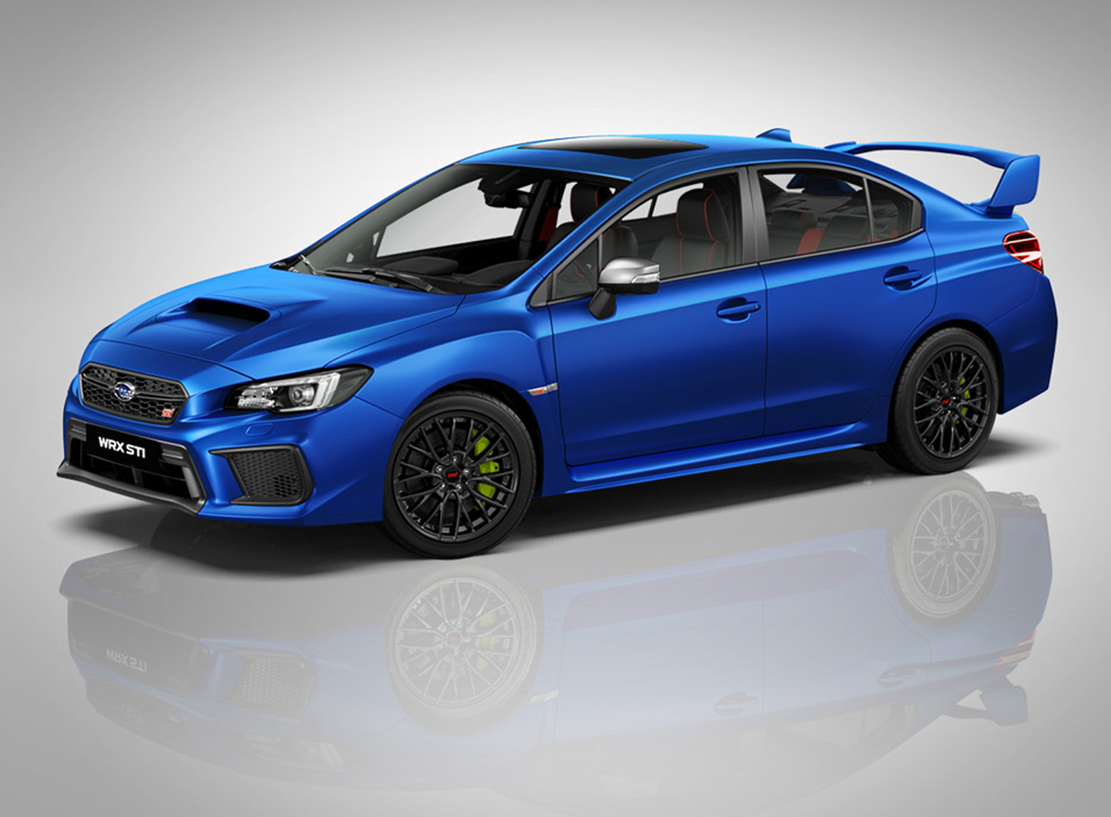 2018款斯巴鲁wrx sti 再现经典拉力蓝 暴力美学 点燃极致驾驶快感